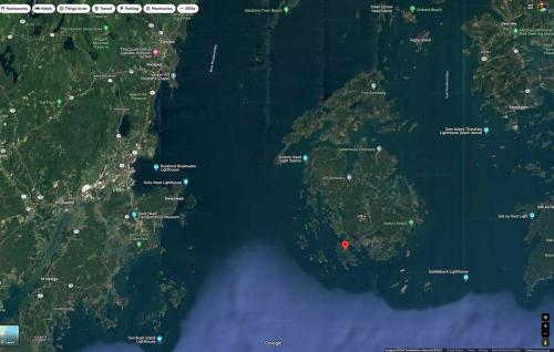 The location in Penobscot Bay